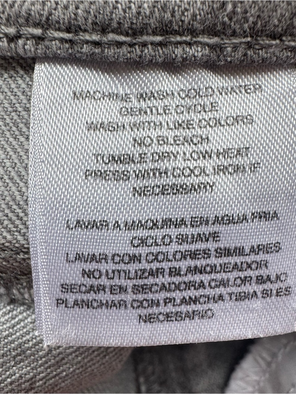 JONES NEW YORK  STRETCH GRAY JEANS   12 PETITE      #5 - Picture 7 of 8
